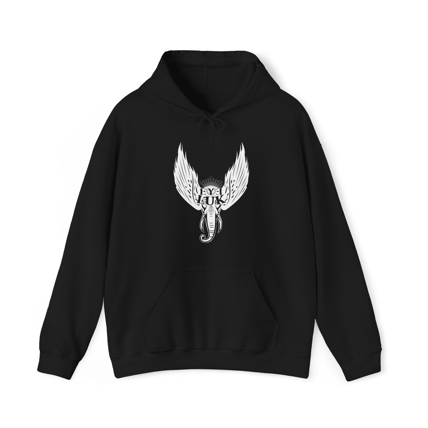 Heavens Heathens™ x Eye Luk Double Print Hoodie | Unisex Heavy Blend Streetwear Sweatshirt