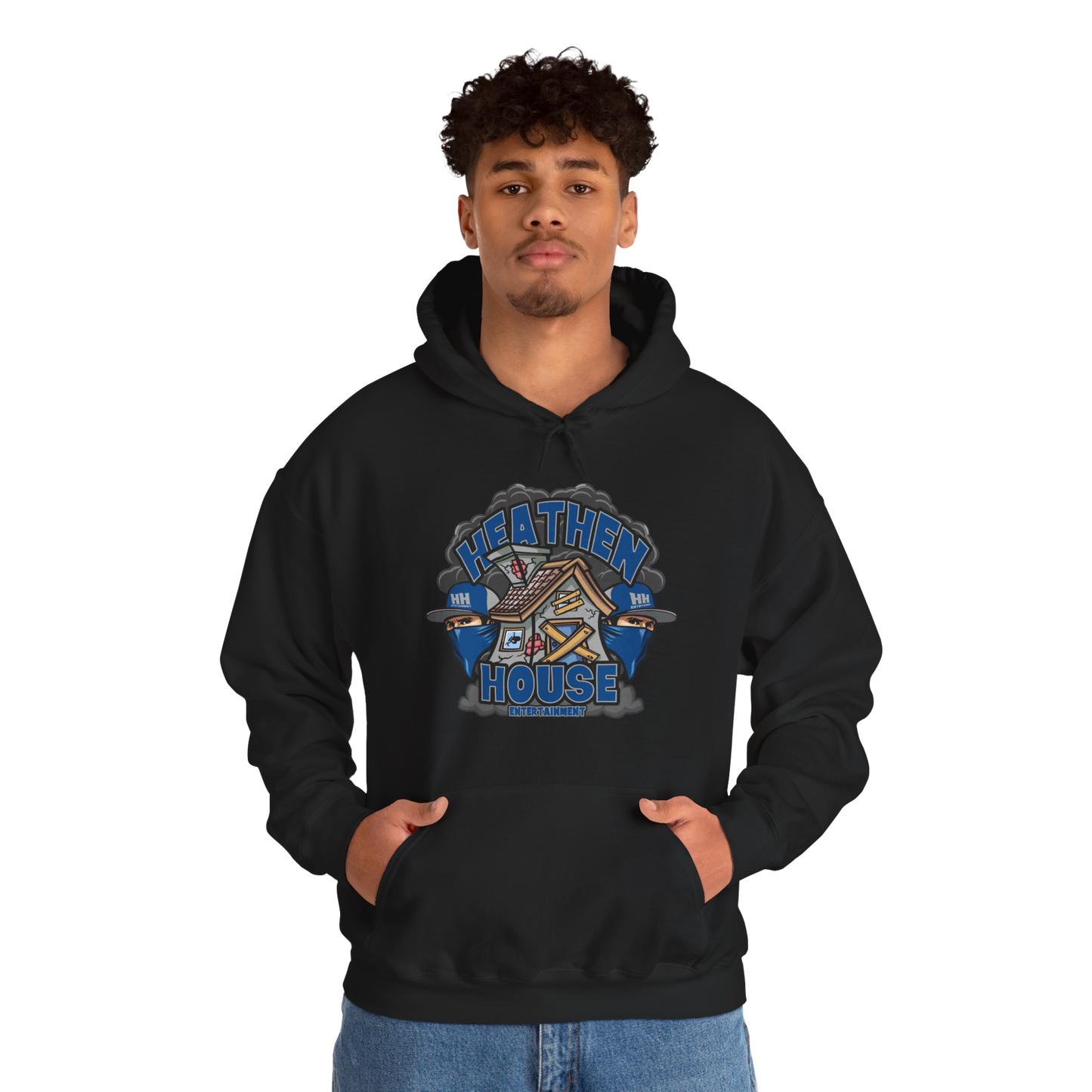 🔥 Heathen House Entertainment™ Hoodie – Official Unisex Heavy Blend Streetwear Sweatshirt