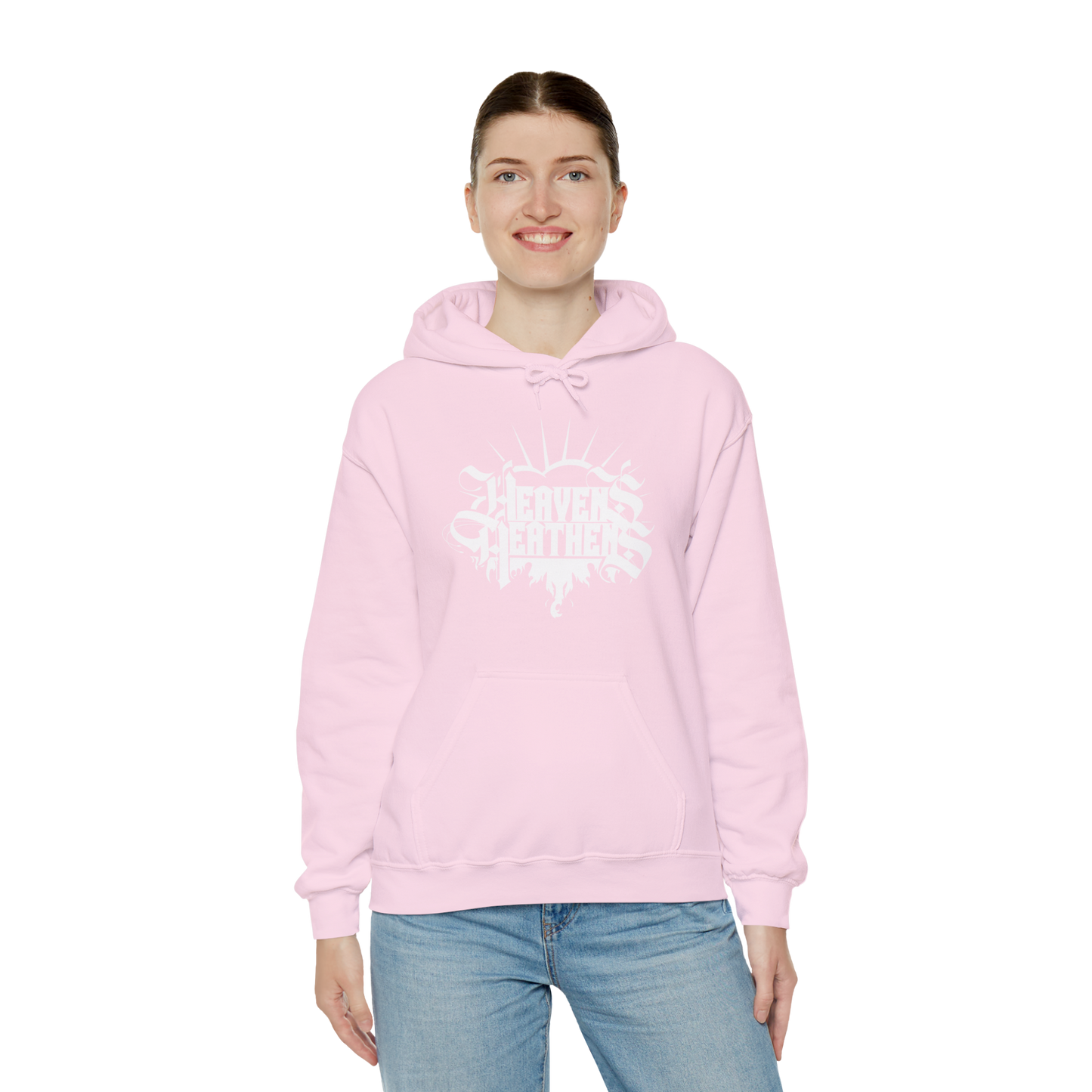 Heavens Heathens™ Heavy Blend Hooded Sweatshirt, Comfy & Stylish Unisex Pullover Sweater, Warm Cotton/Poly Blend, Perfect for Cold Days,