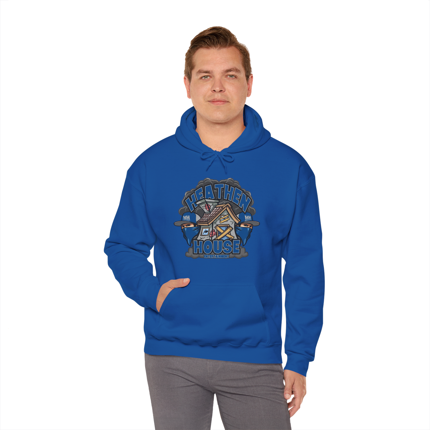 🔥 Heathen House Entertainment™ Hoodie – Official Unisex Heavy Blend Streetwear Sweatshirt
