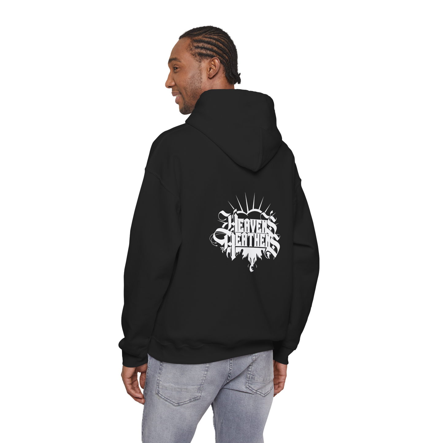 Heavens Heathens™ x Eye Luk Double Print Hoodie | Unisex Heavy Blend Streetwear Sweatshirt