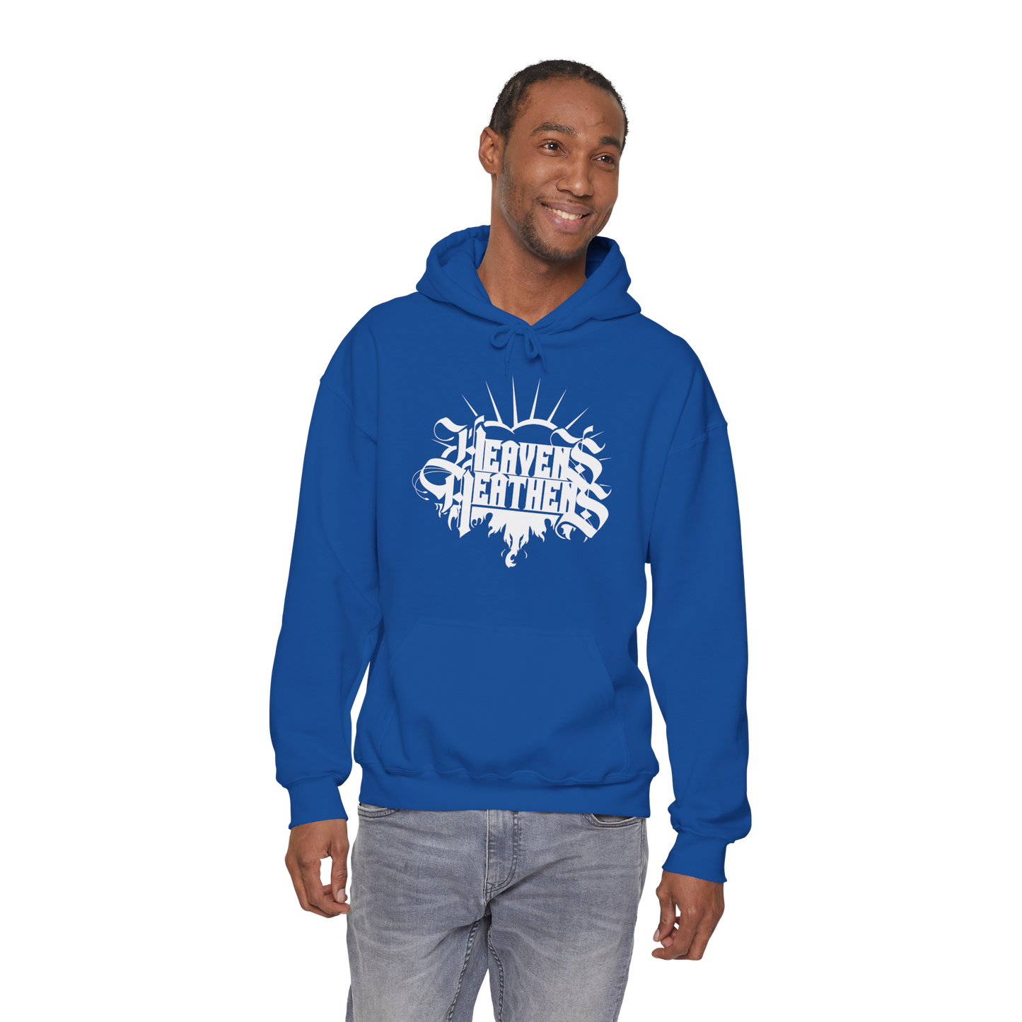 Heavens Heathens™ Heavy Blend Hooded Sweatshirt, Comfy & Stylish Unisex Pullover Sweater, Warm Cotton/Poly Blend, Perfect for Cold Days,